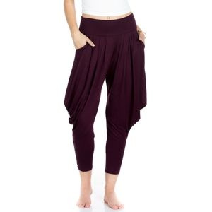 *2 Packs* Burgundy Harem Pants S-XL
